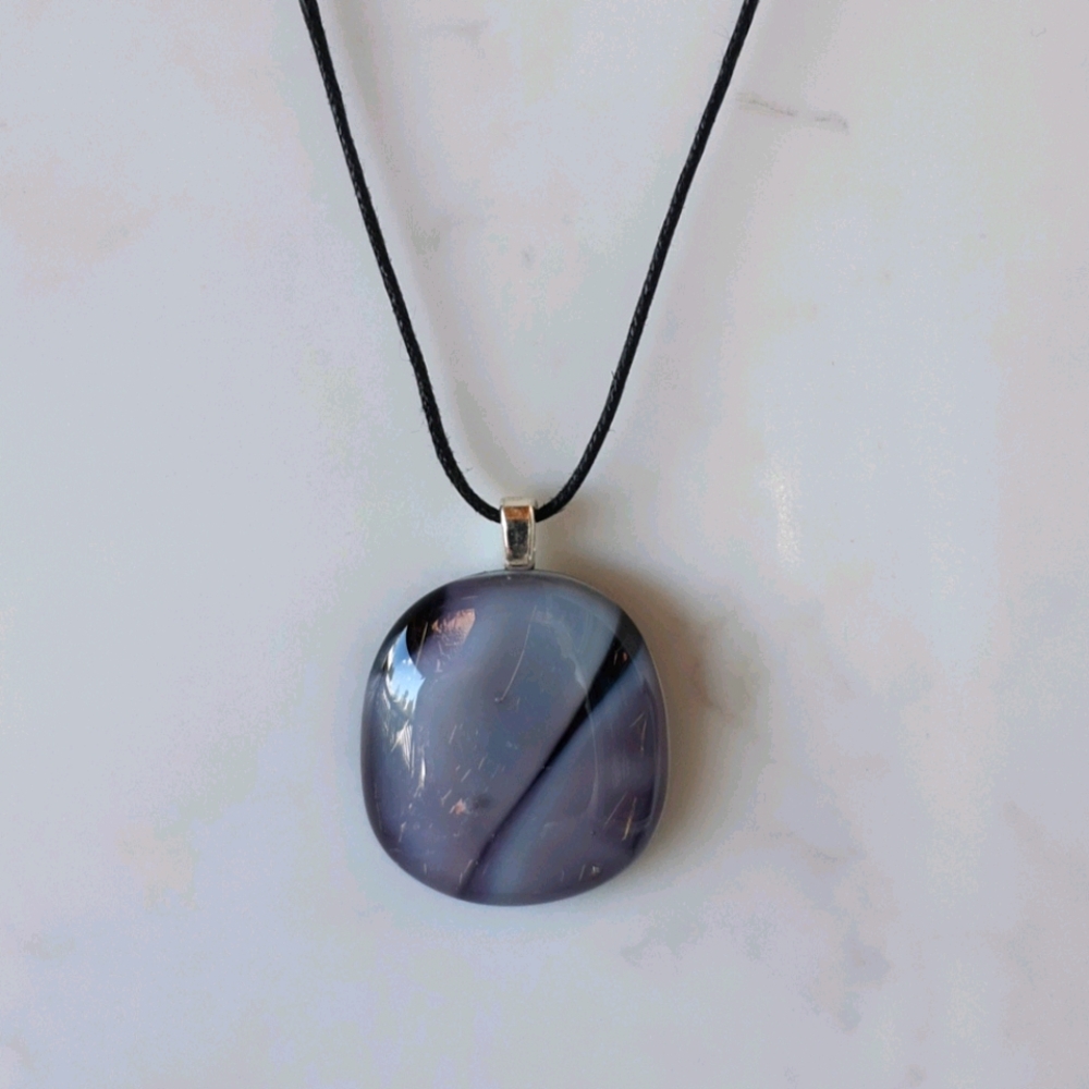 Hand Crafted Glass Pendant Necklace